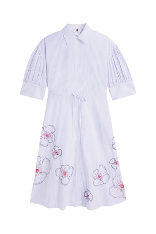 Robe chemise en coton biologique - Ciel