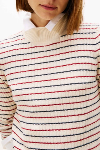 Robe pull en laine et cachemire - Ecru