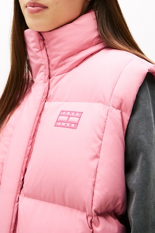 Doudoune sans manches à capuche - Rose