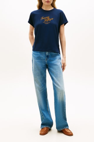 T-shirt relaxed - Bleu marine
