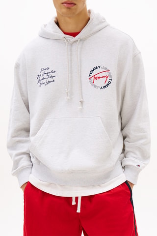 Sweat à capuche - Gris clair chiné