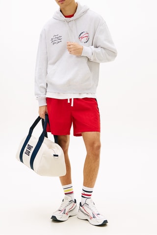 Sweat à capuche - Gris clair chiné