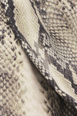 Chemisier à foulard imprimé animal - Marron
