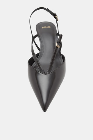 Chaussures talon kitten à brides - Gris foncé
