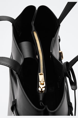 Sac cabas à breloque - Noir