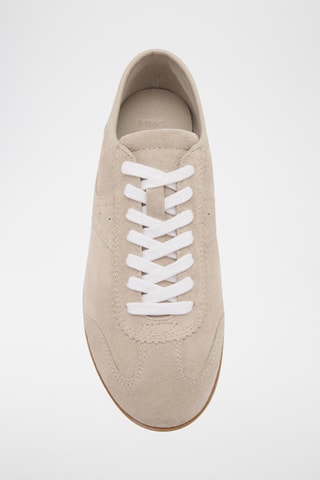 Tennis croûte de cuir - Beige