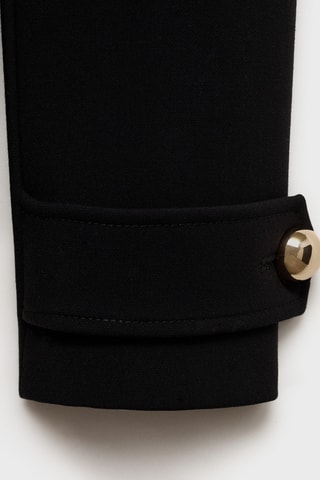 Veste rabats double boutonnage - Noir