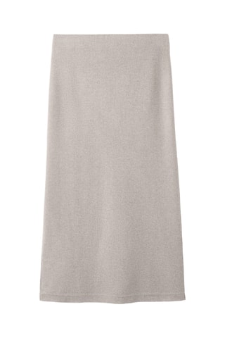 Jupe longue à taille élastique - Marron