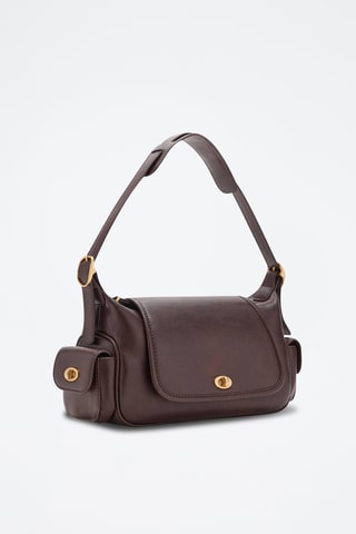 Sac porté épaule poches - Marron