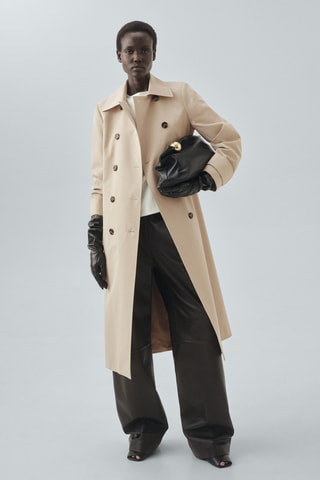 Trench classique 100 % coton - Beige