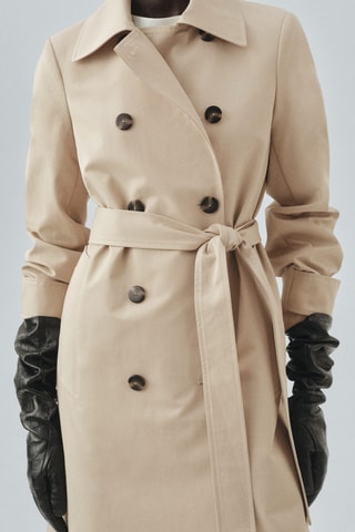 Trench classique 100 % coton - Beige