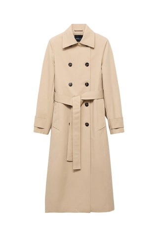 Trench classique 100 % coton - Beige