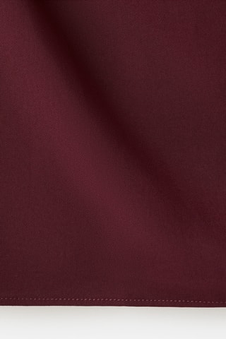 Robe col bateau froncée - Rouge