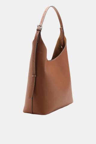 Sac cabas détail boucle - Marron