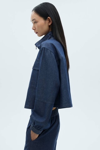 Veste jean poches - Bleu