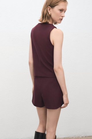Gilet costume boutons - Rouge