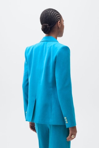 Blazer costume droit - Bleu