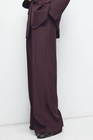 Pantalon costume large - Bordeaux