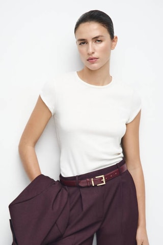 Pantalon costume large - Bordeaux