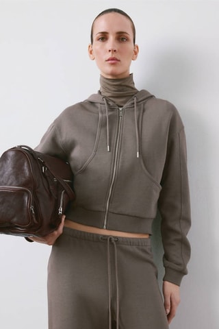 Pantalon coton taille élastique - Gris