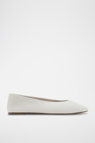 Ballerines cuir - Écru