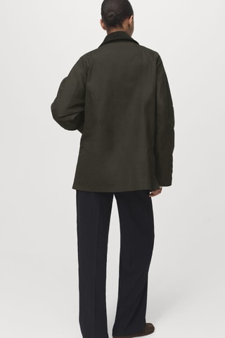 Parka coton en velours côtelé - Kaki