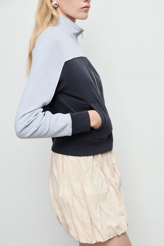 Veste cintrée bicolore - Bleu