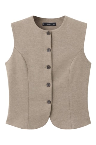 Gilet costume cintré - Marron