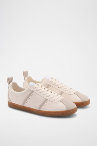 Deportivas paneles contraste - Blanco