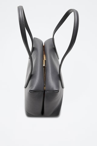 Sac porté épaule cuir matelassé - Gris