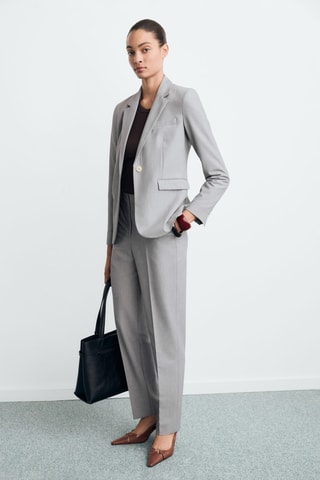 Blazer costume cintré - Gris