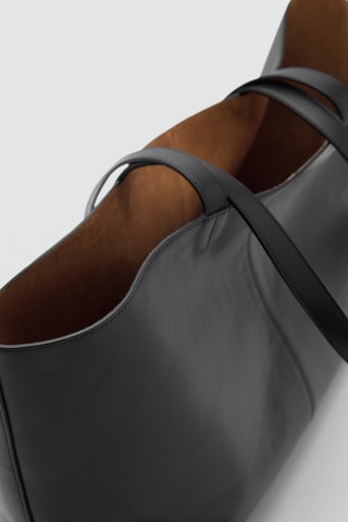Grand sac cabas cuir - Noir