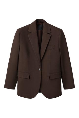 Blazer costume droit - Marron