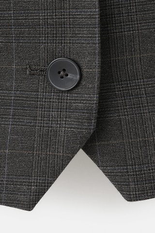 Gilet de costume à carreaux - Marron