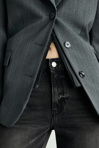 Jean Blanca droit crop - Noir