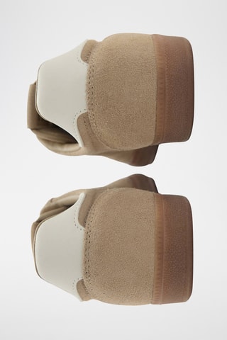 Tennis croûte de cuir - Beige