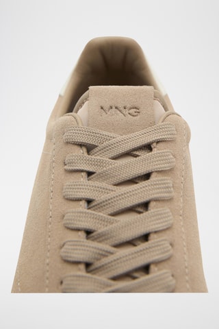 Tennis croûte de cuir - Beige