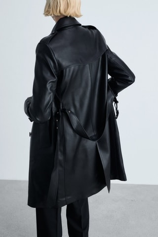 Trench simili - Noir