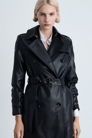 Trench simili - Noir