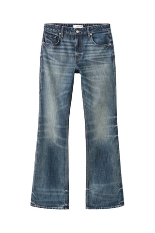 Jeans flare taille normale - Bleu foncé