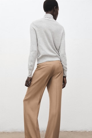 Pull col montant et nœud - Gris