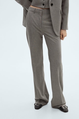 Pantalon droit costume - Gris
