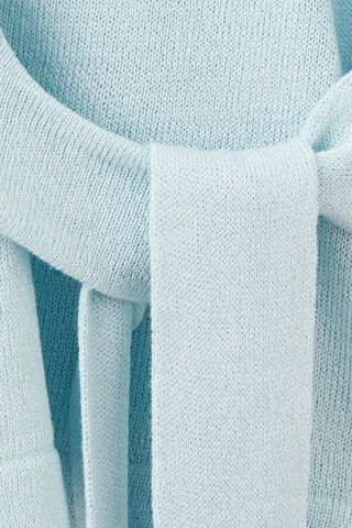 Pull-over maille à nœud - Ciel