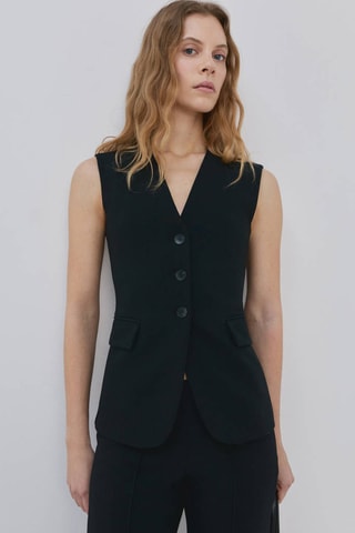 Gilet costume cintré - Noir