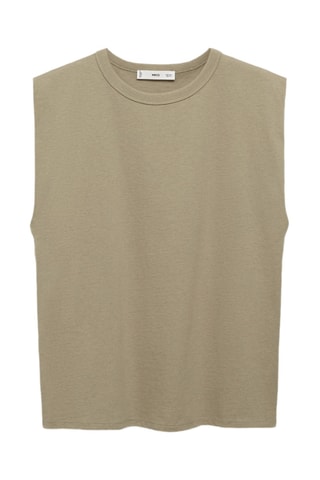T-shirt coton manches courtes - Kaki
