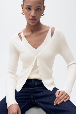Gilet - Écru