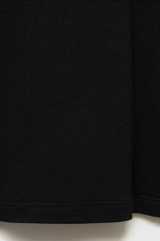 T-shirt ajusté manches longues - Noir