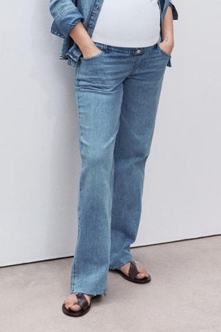 Jean de grossesse wideleg - Bleu