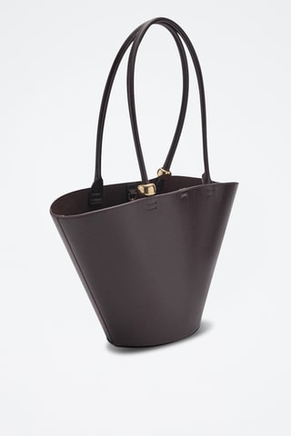Sac cabas détail métallique - Marron