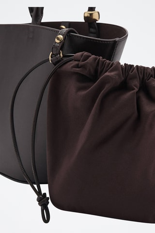 Sac cabas détail métallique - Marron